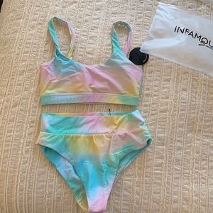 NWT Infamous Swim Gia Bikini Top